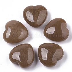 Pietre curative di avventurina rossa naturale, pietre d'amore del cuore, pietre di palma tascabili per il bilanciamento del reiki, 29~30x30~31x12~15mm