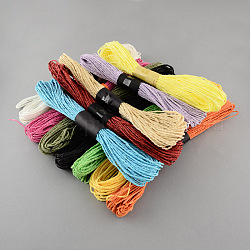 Смешанный цвет витая бумага шнур, для бумаги ремесла, разноцветные, 1.5 мм, около 656.16 ярда (600 м) / мешок