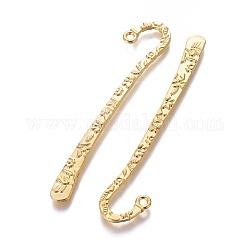 Tibetan Style Alloy Bookmarks, Lead Free and Nickel Free and Cadmium Free, Golden, 79.5x15.5x2mm, Hole: 2mm