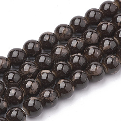 Baking Painted Round Glass Bead Strands, Peru, 12mm, Hole: 1.3~1.6mm, about 66pcs/strand, 31.4 inch