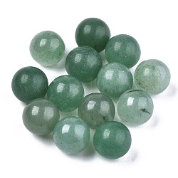 Cuentas de aventurina verde natural, esfera de piedras preciosas, sin agujero / sin perforar, redondo, 8mm