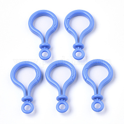 Risultati di chiusura portachiavi con moschettone in plastica a forma di bulbo di colore opaco opaco, blu royal, 57.5x32x12mm, Foro: 6 mm