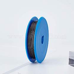 Round Copper Wire, for Jewelry Making, Gunmetal, 22 Gauge, 0.6mm, about 98.42 Feet(30m)/roll