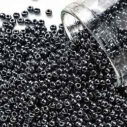 Toho perline rotonde, perline giapponesi, (81) ematite metallica, 11/0, 2.2mm, Foro: 0.8 mm, circa 5555pcs/50g