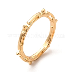 304 anillo geométrico de acero inoxidable, anillo de dedo con forma de cuello de espiga, dorado, 2mm, diámetro interior: 14 mm