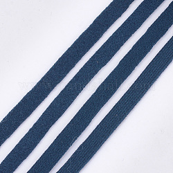 Ruban de tissu en peluche, Ruban de polyester, bleu de Prusse, 10mm, environ 100yards / roll (91.44m / roll)
