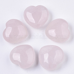 Pietre curative al quarzo rosa naturale, pietre d'amore del cuore, pietre di palma tascabili per il bilanciamento del reiki, 29~30x30~31x12~15mm