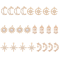 Breloques chrysanthème dicosmétiques breloques strass papillon breloques fleur en cristal pendentifs en zircone cubique pendentifs fleur en pierre cz breloques en laiton pour la fabrication de bijoux