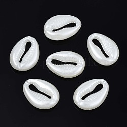 Acryl Nachahmung Perlen, Spirale Muschelform, creme-weiß, 18x13x4.5 mm, ca. 750 Stk. / 500 g