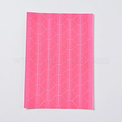 DIY-Rahmen-Sammelalbum, Fotoalbum Ecke Plastikaufkleber, rosa, 147x103x0.3 mm, Dreieck: 12x15.5 mm, ca. 102 Stk. / Bogen