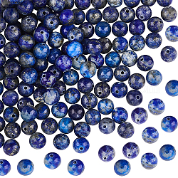 Hebras de cuentas redondas de lapislázuli natural de 2 hebra de olycraft, 6mm, agujero: 1 mm, aproximamente 62 pcs / cadena, 15.5 pulgada
