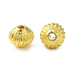 Abalorios de bicono de acero de estilo tibetano, Sin cadmio y níque y plomo, dorado, 8x6.5mm, agujero: 1.5 mm, aproximamente 950 unidades / 1000 g