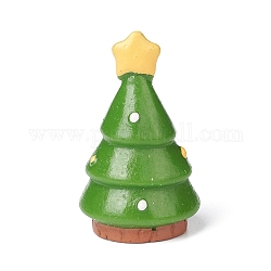 クリスマススタイルの樹脂像ディスプレイ装飾  マイクロ風景の家の装飾  クリスマスツリー  21x35mm