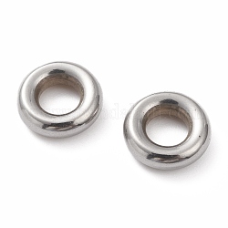Anillos de salto de 304 acero inoxidable, anillo redondo, color acero inoxidable, 13x4mm, diámetro interior: 6 mm