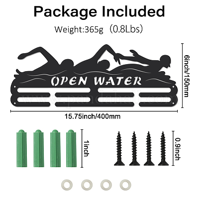 Porta Medaglie Nuoto Espositore Montaggio A Parete Porta Medaglie per  Nuotatori
