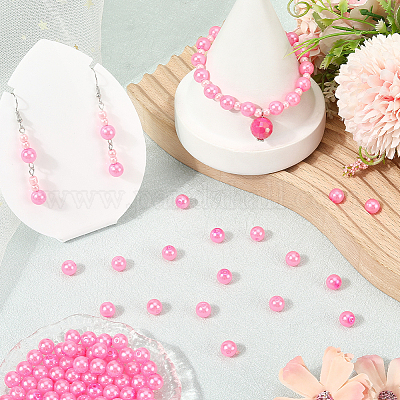 Абс пластмасса имитация жемчужина круглые бусины&nbsp;SACR-SP0001-31C-01-1