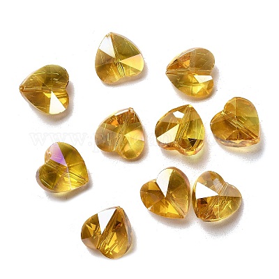 Perles en verre electroplate&nbsp;EGLA-Q091-14mm-A12-1