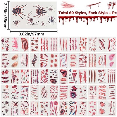 2 комплект 2 наклеек для татуировок на тело&nbsp;MRMJ-GF0001-39-1