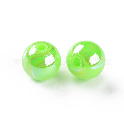 Непрозрачные акриловые бусины X-MACR-S370-D10mm-A30-1