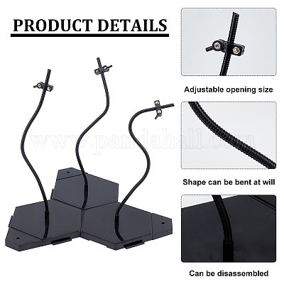 Пластиковые подставки для кукол с регулируемым кронштейном из змеиной кости&nbsp;ODIS-WH0002-90-1