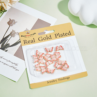 20шт эмалевые бусины из сплава&nbsp;ENAM-BBC0001-03-1