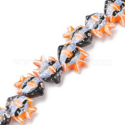 Фарфоровые бусины ручной работы&nbsp;PORC-G002-54I-1