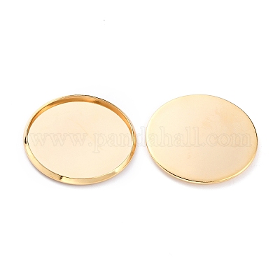 Оправы кабошонов из нержавеющей стали 304 STAS-Y001-12I-G-1