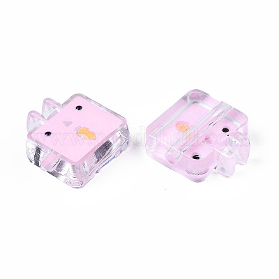 Прозрачные акриловые бусины&nbsp;LS-ACRC-S039-10F-1