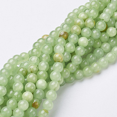 Wholesale Natural Flower Jade Beads 