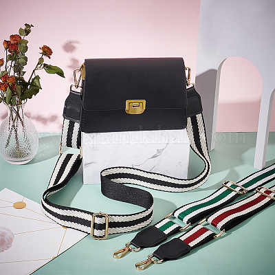 3 шт. 3-цветные регулируемые лямки из полиэстеровой тесьмы с полосатым узором&nbsp;FIND-WR0009-50A-1