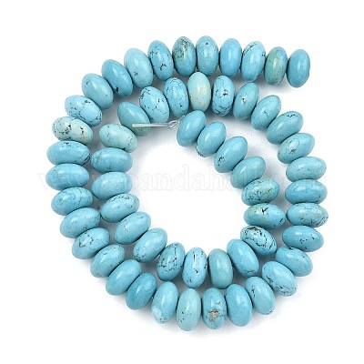 Нити окрашенных бусин из натурального магнезита&nbsp;G-B173-A01-01-1