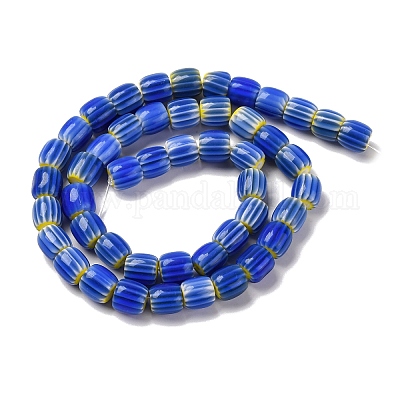 Бусы лэмпворк ручной работы LAMP-K041-01B-15-1