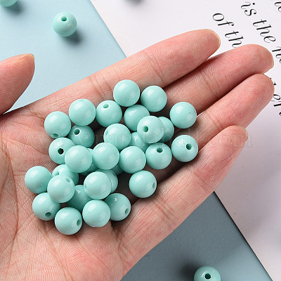 Perles acryliques opaques&nbsp;MACR-S370-C10mm-12-1