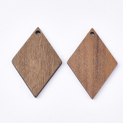 Кулоны из неокрашенного ореха&nbsp;WOOD-T023-06-1