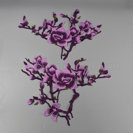 Polyestergewebe mit Blumen- und Zweigmuster PATC-WH0009-05A-1