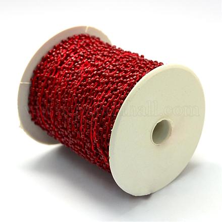 Opaque Seed Beads Cords OCOR-R039-A15-1