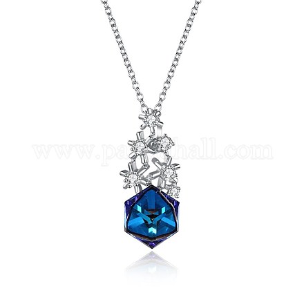 925 подвесные стерлингового серебра ожерелья SWARJ-BB33789-A-1