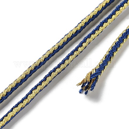 Плетеный шнур из двухцветного полиэстера длиной 14 м. OCOR-G015-02A-24-1