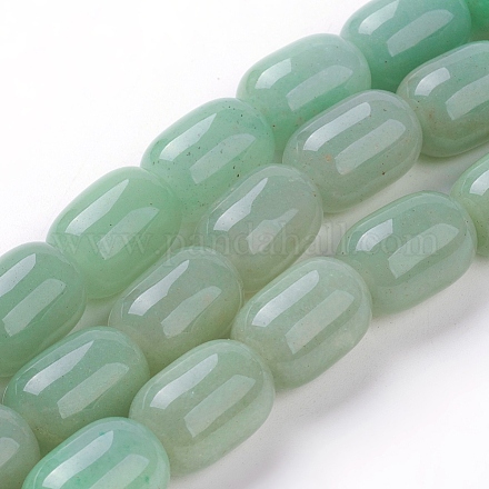 Natural Green Aventurine Beads Strands G-G731-22-18x13mm-1