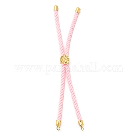 Bracelets en argent avec cordon de nylon torsadé DIY-B066-03G-06-1