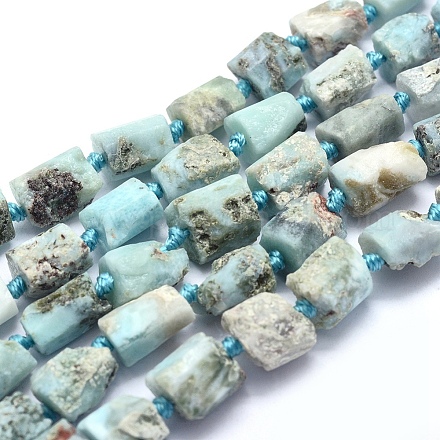 Natural Larimar Beads Strands G-O170-55B-1