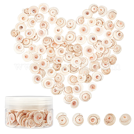 Sunnyclue perles de coquille de lèvre rouge coquille spirale naturelle BSHE-SC0001-10-1