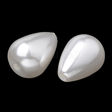 Hebras de perlas de imitación de plástico ecológico MACR-S286-G-04-1