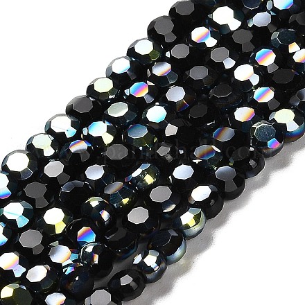 Chapelets de perles en verre électroplaqué EGLA-A002-4mm-H25-1