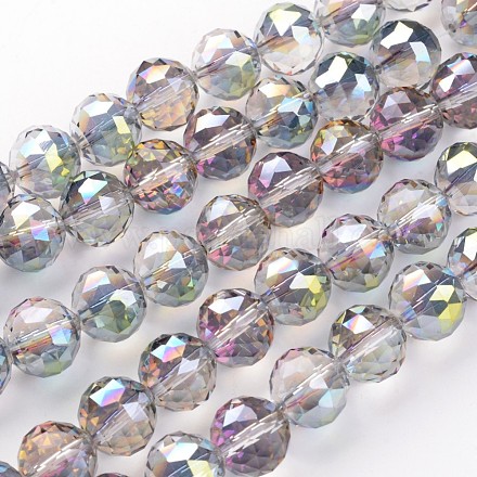 Chapelets de perles en verre électroplaqué EGLA-J140-HP01-14mm-1