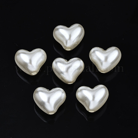 Perles d'imitation perles en plastique ABS X-OACR-N008-139-1