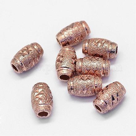 Sterling Silver Textured Beads STER-G012-18RG-1