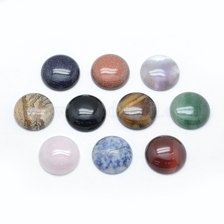 Natural & Synthetic Mixed Stone Cabochons G-E492-A-1