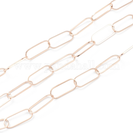 Vacuum Plating 304 Stainless Steel Cable Chain STAS-B020-02RG-1