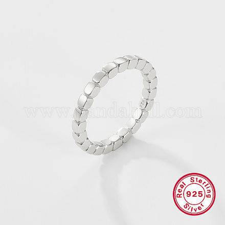 925 anillo de dedo de plata de primera ley con baño de rodio LU6854-6-1